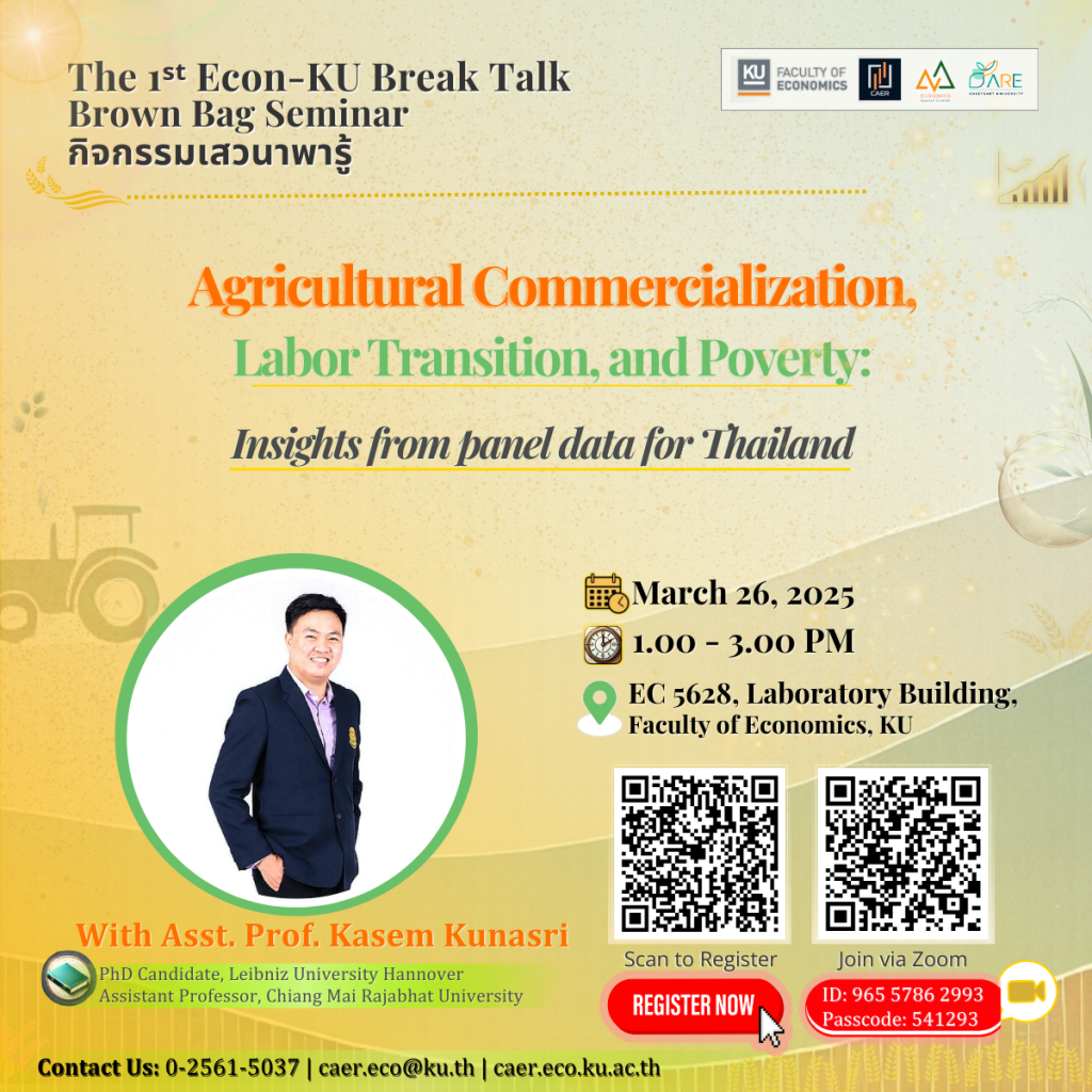 Agricultural Commercialization, Labor Transition, and Poverty with insights from panel data in Thailand